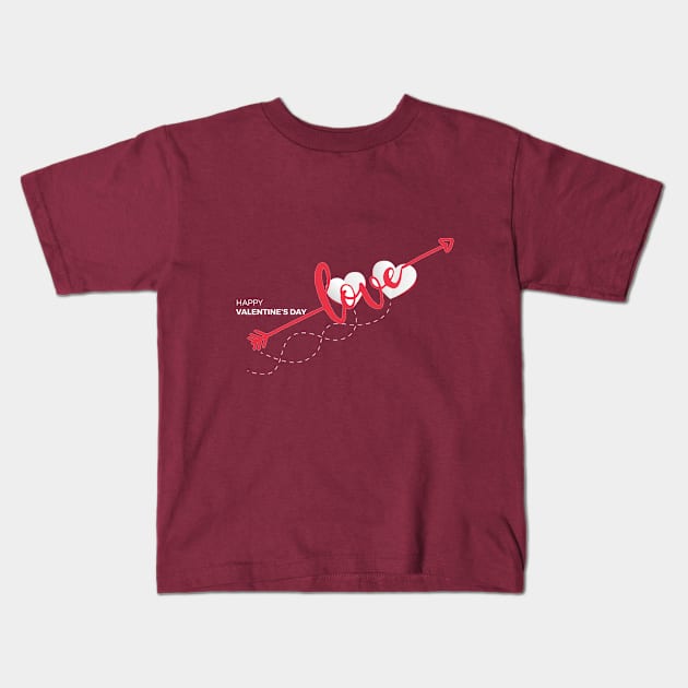 happy valentine's day Kids T-Shirt by haythamus